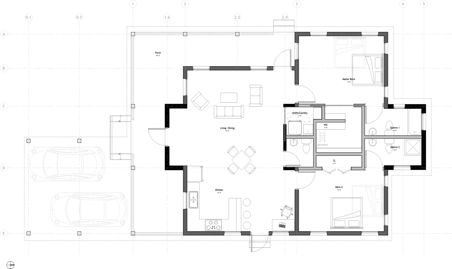 Larger original concept floor plan
